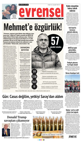 Cover of Evrensel Gazetesi