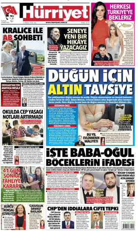 Cover of Hurriyet