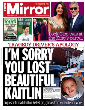 Cover of Daily Mirror (Northern Ireland)