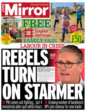 Cover of Daily Mirror