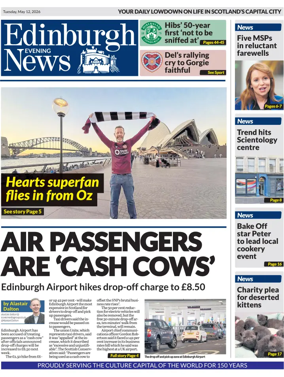 Cover of Edinburgh Evening News