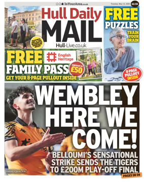 Cover of Hull Daily Mail