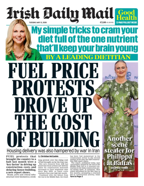 Cover of Irish Daily Mail