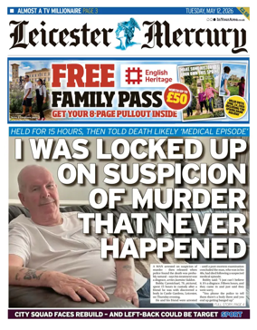 Cover of Leicester Mercury
