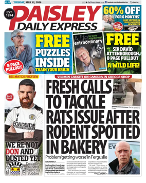 Cover of Paisley Daily Express