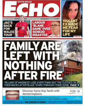Cover of South Wales Echo