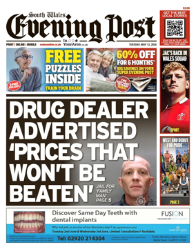Cover of South Wales Evening Post