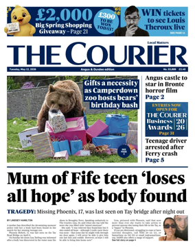 Cover of The Courier & Advertiser (Angus and Dundee)