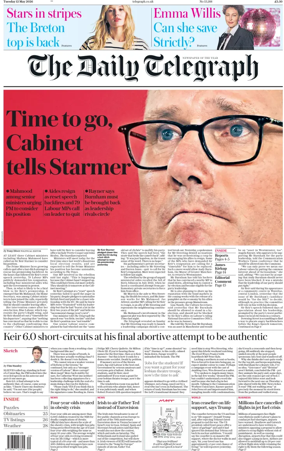 Cover of The Daily Telegraph