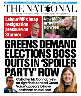 Cover of The National (Scotland)