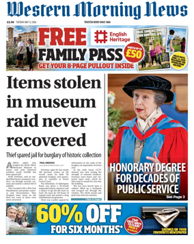 Cover of Western Morning News