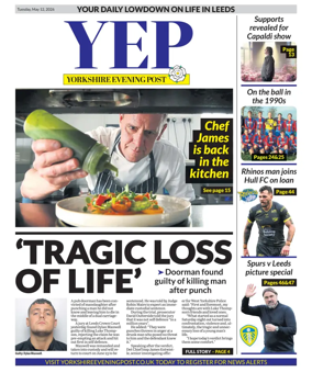 Cover of Yorkshire Evening Post