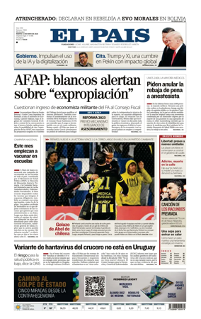 Cover of El Pais (Uruguay)