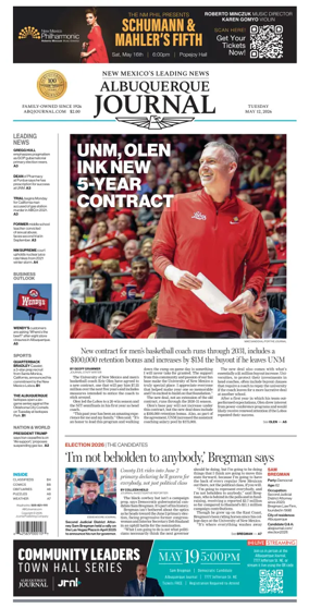 Cover of Albuquerque Journal