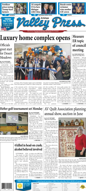 Cover of Antelope Valley Press