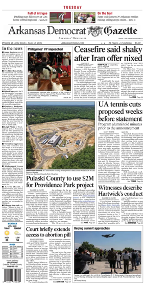 Cover of Arkansas Democrat-Gazette