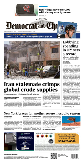 Cover of Democrat and Chronicle