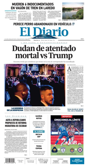 Cover of El Diario de El Paso