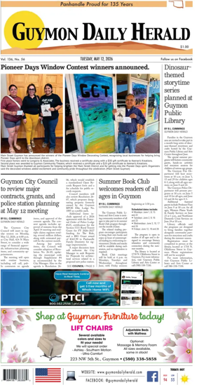 Cover of Guymon Daily Herald