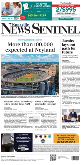 Cover of Knoxville News Sentinel