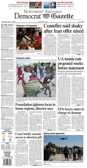 Cover of Northwest Arkansas Democrat-Gazette