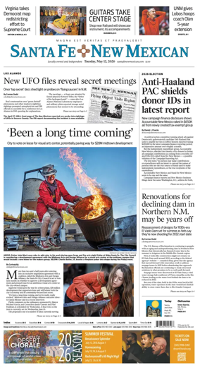 Cover of Santa Fe New Mexican