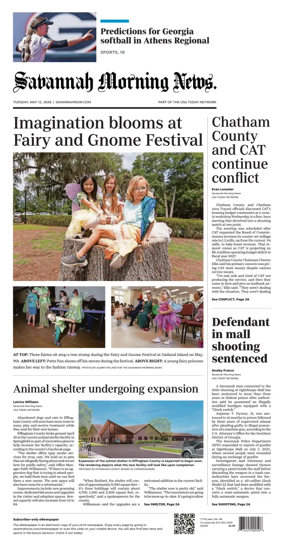 Cover of Savannah Morning News