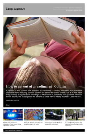 Cover of Tampa Bay Times TFP