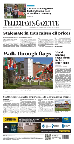 Cover of Telegram & Gazette