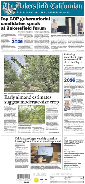 Cover of The Bakersfield Californian