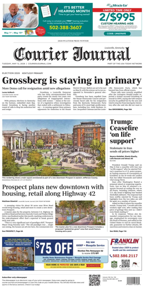 Cover of The Courier-Journal (Louisville)