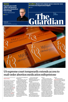 Cover of The Guardian (USA)