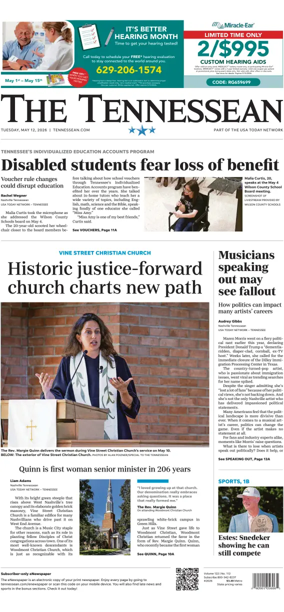 Cover of The Tennessean