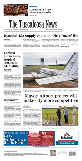 Cover of The Tuscaloosa News