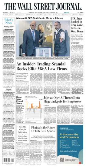 Cover of The Wall Street Journal