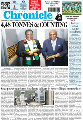 Cover of Chronicle (Zimbabwe)