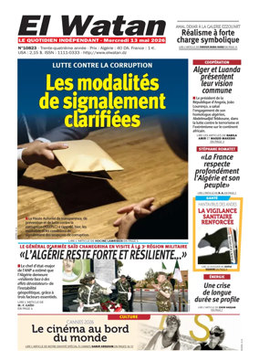 Cover of El Watan (Algeria)