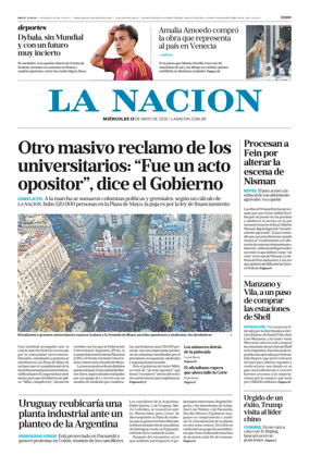 Cover of La Nacion