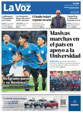 Cover of La Voz del Interior