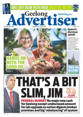 Cover of Geelong Advertiser