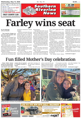 Cover of Southern Riverina news