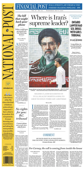 Cover of National Post - (Latest Edition)