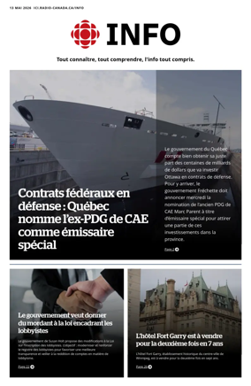 Cover of Radio-Canada Info