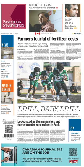 Cover of Saskatoon StarPhoenix