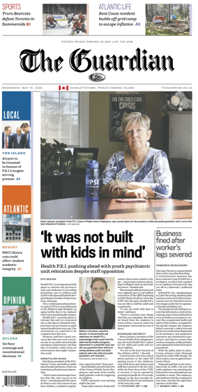 Cover of The Guardian (Charlottetown)