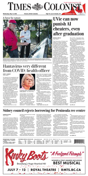 Cover of Times Colonist