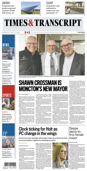Cover of Times & Transcript