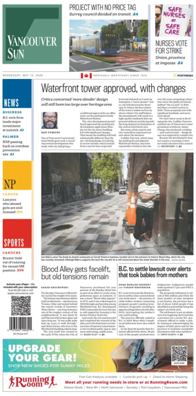 Cover of Vancouver Sun