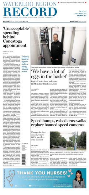 Cover of Waterloo Region Record