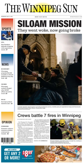 Cover of Winnipeg Sun